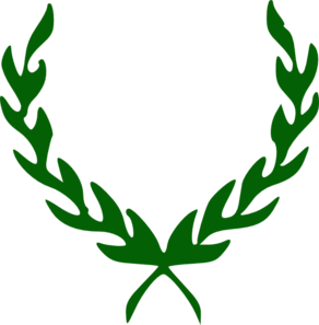 Green Laurel Wreath clip art - vector clip art online, royalty ...