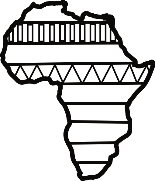 Africa Outline Triangles Clip Art - vector clip art ...
