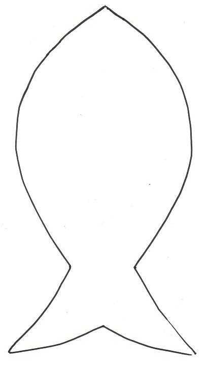 Outline of fish clipart