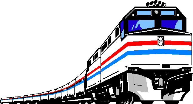 Freight Train Animated Clipart