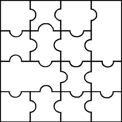 12 piece puzzle template Download free 12 piece jigsaw puzzle template