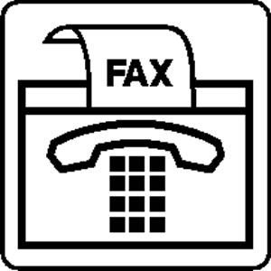 Make-A-Decal: Graphic Phone Fax SIGN 095