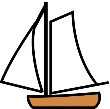 Gallery For > Sailboat Outline Clip Art