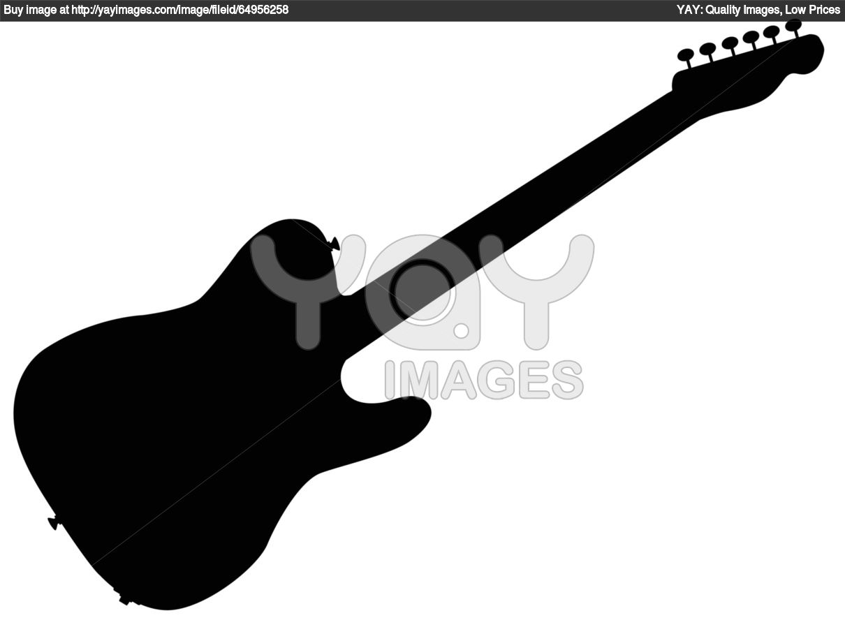 free guitar silhouette clip art - photo #47