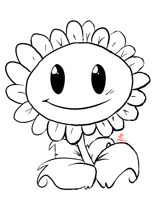 Sunflower Drawings - ClipArt Best