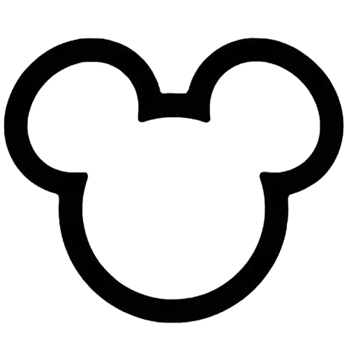 Mickey Mouse Ears Outline