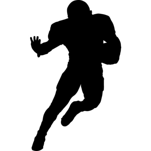 Football Player Running Clipart