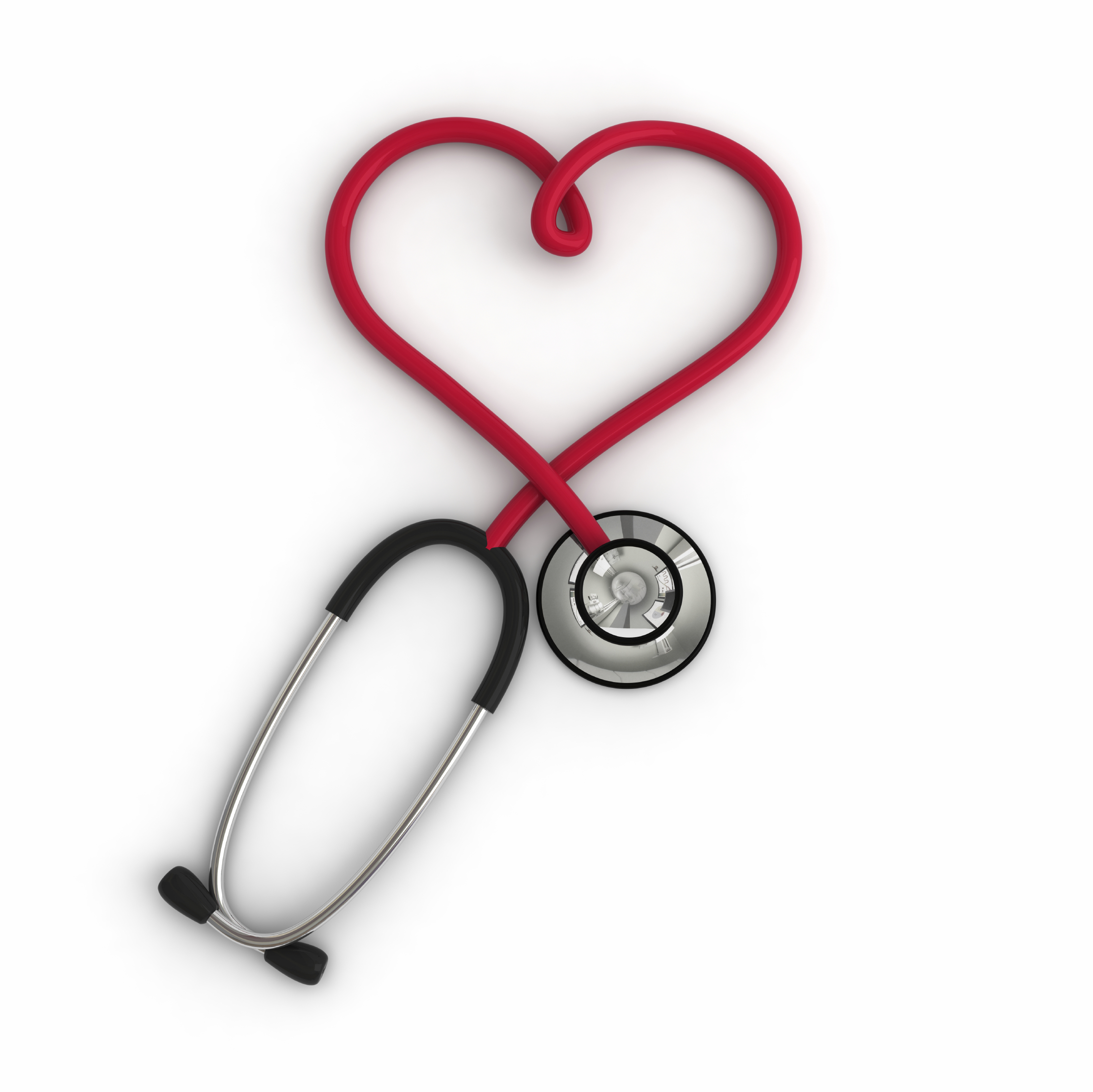 Heart With Stethoscope Clipart