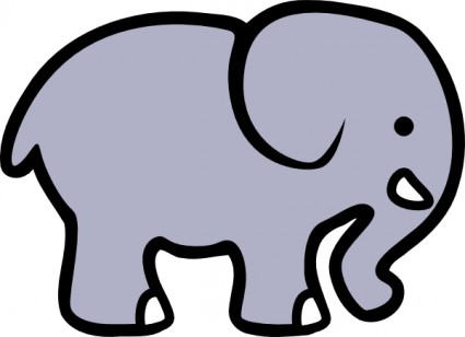 Elephants clipart outline