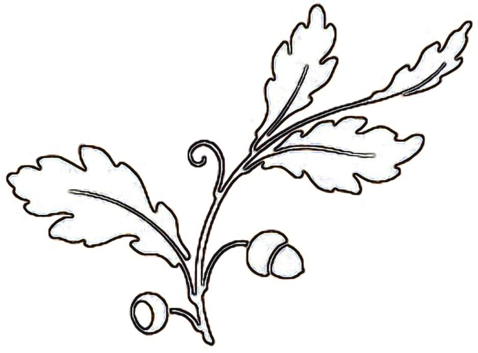 Oak Leaf Stencil Printable - AZ Coloring Pages