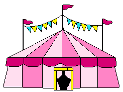 Carnival tents clipart