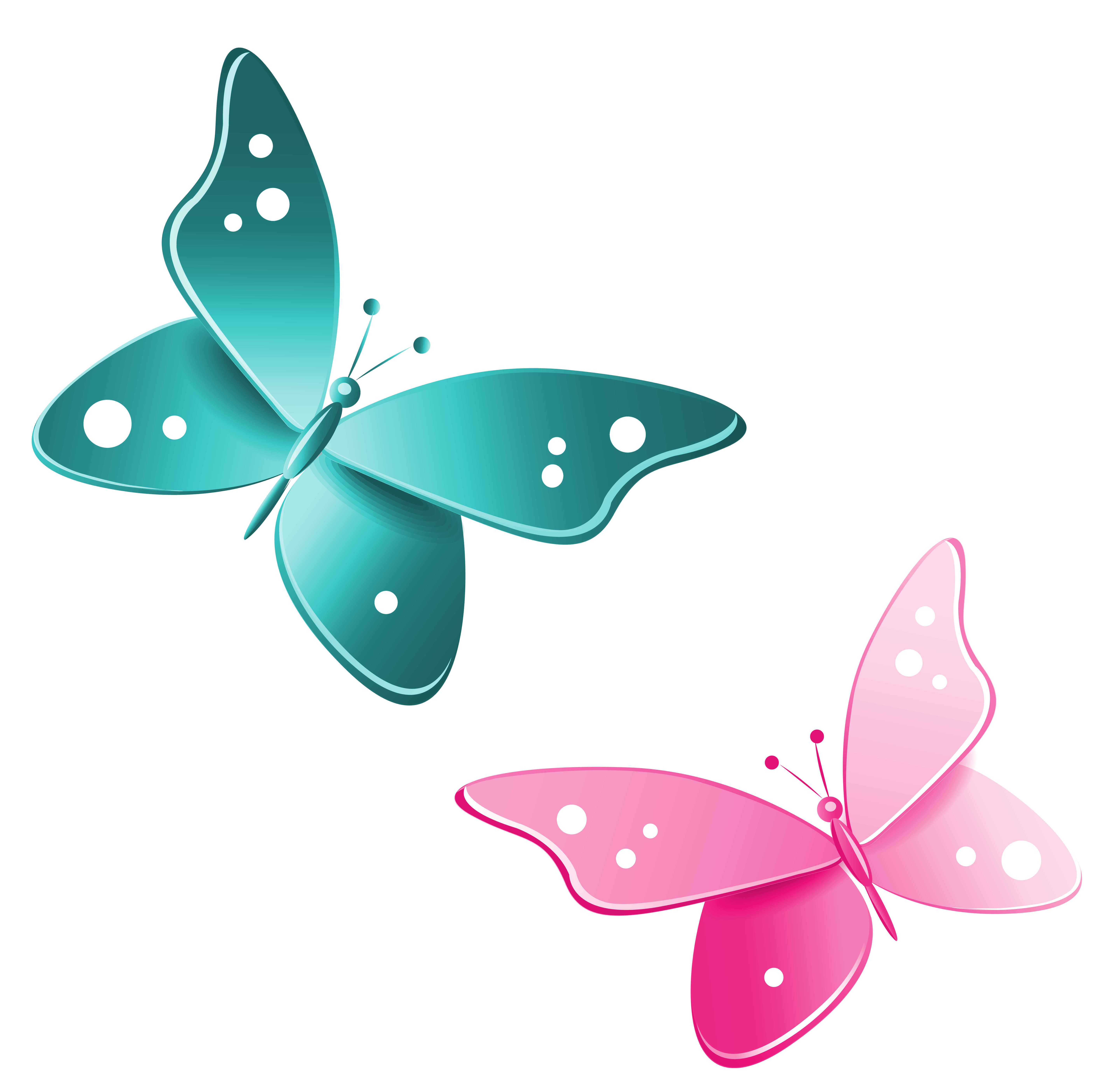 Clipart pink butterfly