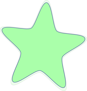 Bright Green Star Clip Art - vector clip art online ...