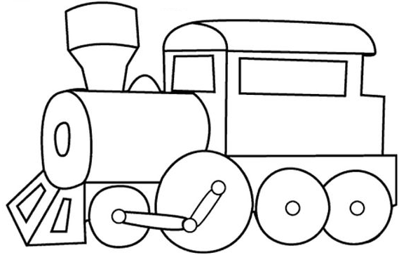 railway cart Colouring Pages