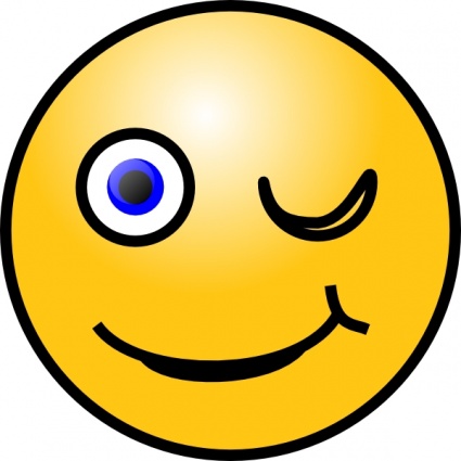 Smiley Face Wink Thumbs Up - Free Clipart Images