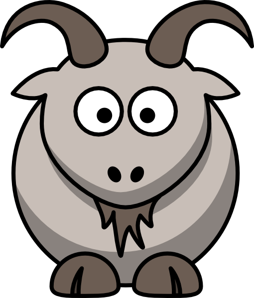 Cartoon Goat Clip Art - vector clip art online ...