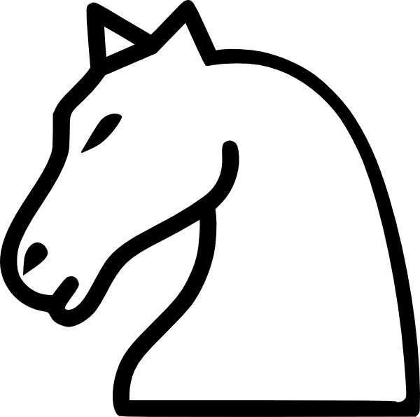 Knight Chess Piece clip art - vector clip art online, royalty free ...