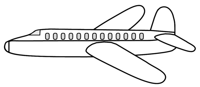 airplane clipart black and white takeoff - photo #24
