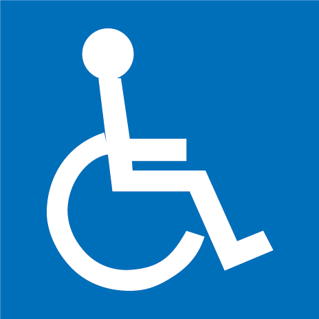 Handicap Access Symbol Label by SafetySign.com, Handicap Access Labels