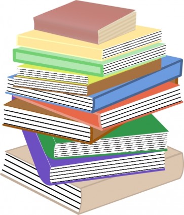 Stack Of Books clip art Vector clip art - Free vector for free ...