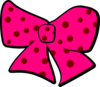 Pink Brown Bow - vector clip art online, royalty free & public domain