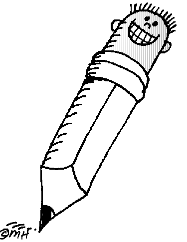 pencil with a grin - Clip Art Gallery