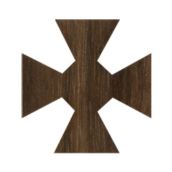 Wooden Maltese Cross Symbol