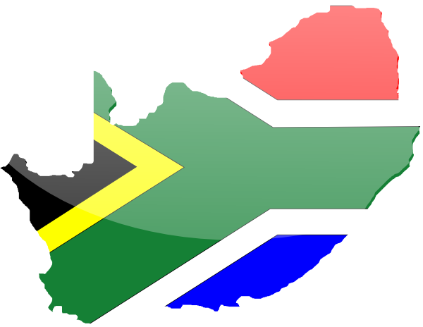 South African Flag Clip Art - vector clip art online ...