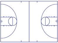 Basketball Court Diagrams and Templates - free printable