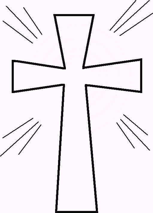 Cross Coloring Page