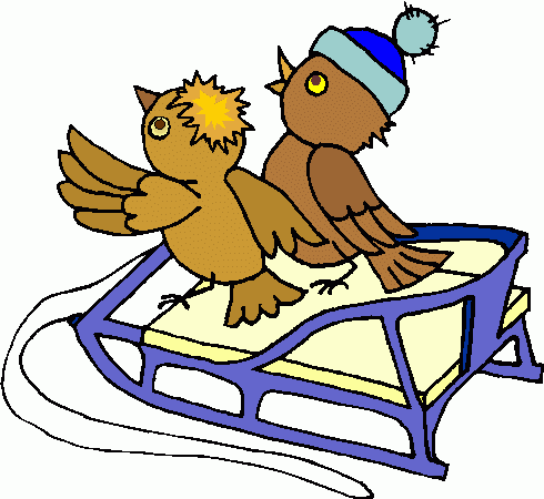 birds-sledding-clipart clipart - birds-sledding-clipart clip art