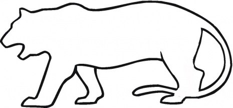 Tiger Outline coloring page | Super Coloring