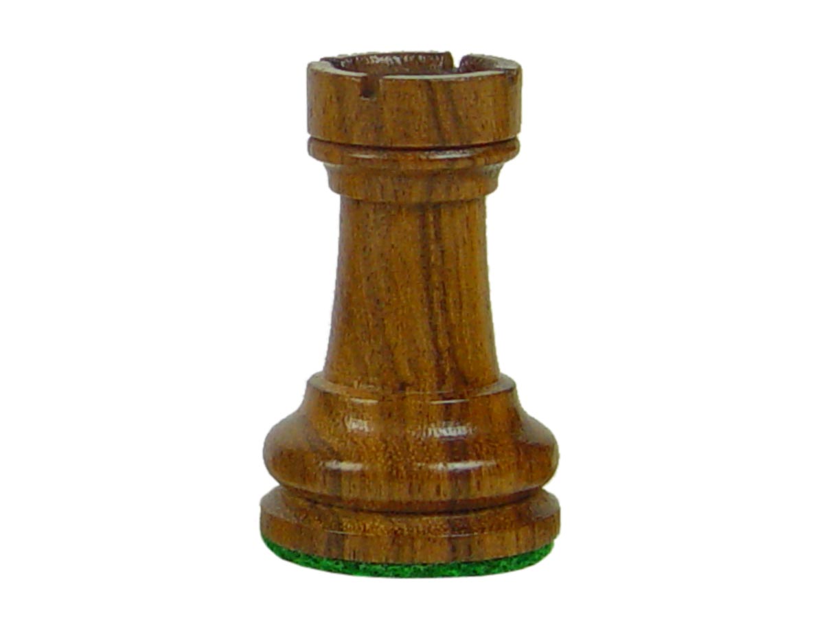 Wooden Unique Staunton Chess Pieces King Size 3" Golden Rosewood/