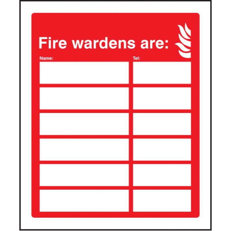 Wardens & Marshalls - Fire Equipment Signs - Safety Signs