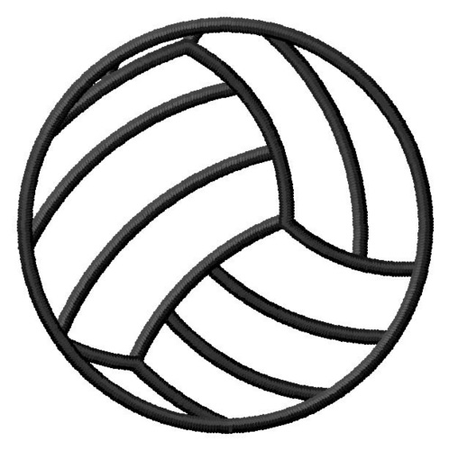 volleyball outline clip art - photo #7