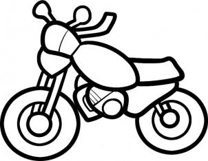 Cars - How to Draw a Motorcycle for Kids