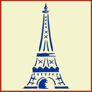 Eiffel Tower 2 stencil