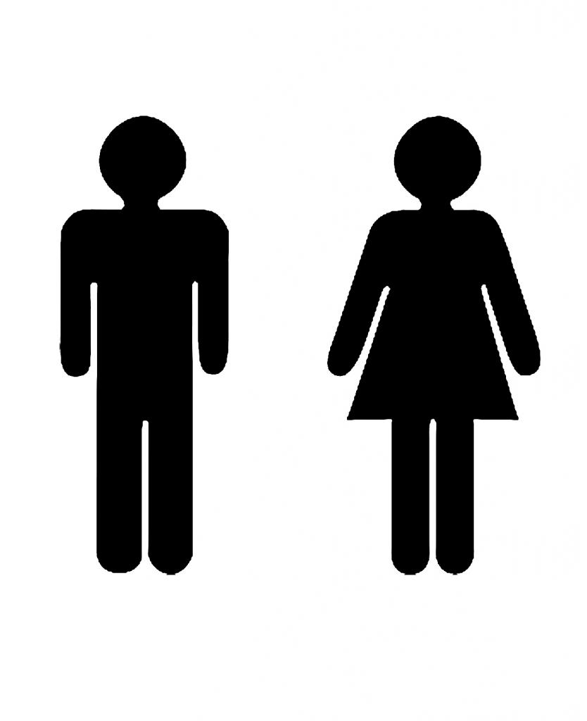 Bathroom Sign People - ClipArt Best