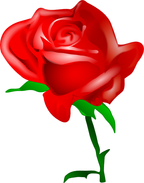 Red Rose Clip Art Vector Online Royalty Free Amp Public - Free ...