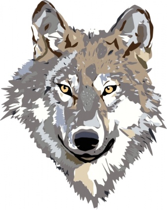 Wolf clip art vector, free vectors