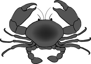 Black And White Crab Clip Art Image Outline - Quoteko.