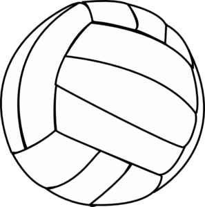 Volleyball-thin Clip Art - vector clip art online ...