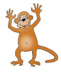 Pics For > Laughing Monkey Clipart