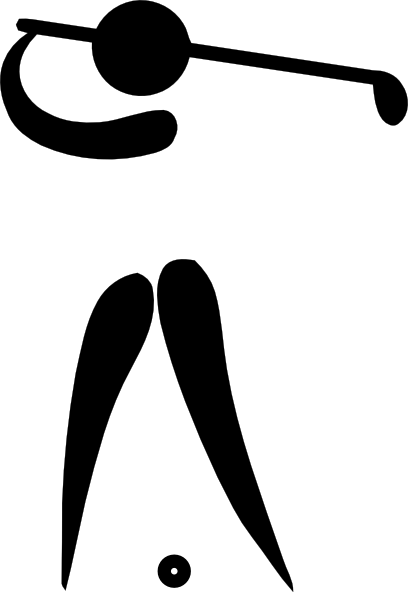 550 views Lady Golfer Clip Art