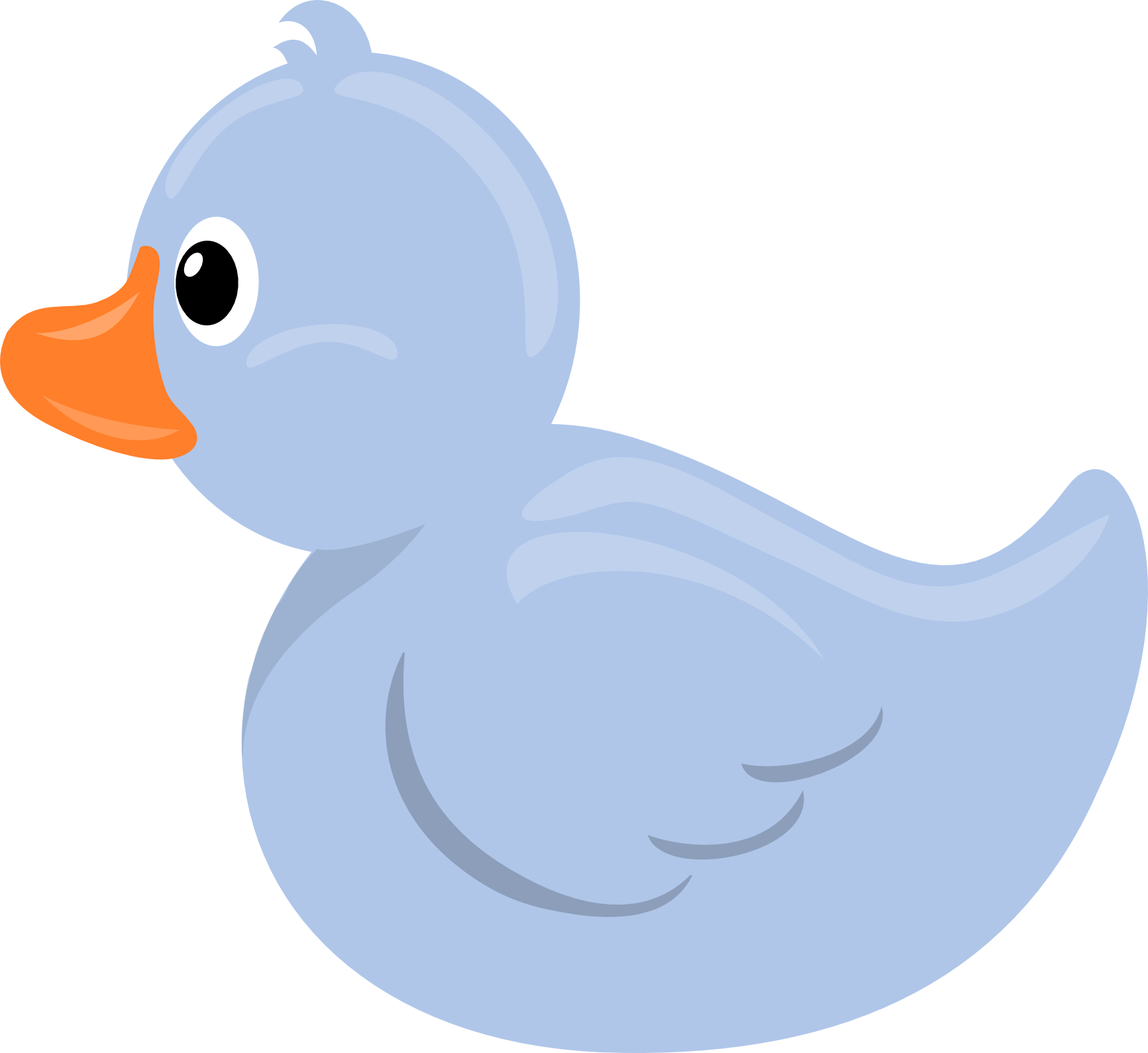 Blue duck clipart