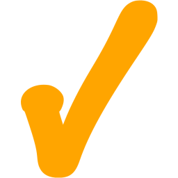 Orange check mark 5 icon - Free orange check mark icons