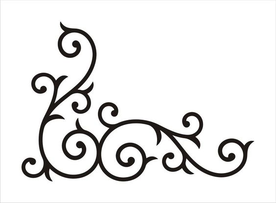 Free clipart images, Floral border and Scroll design