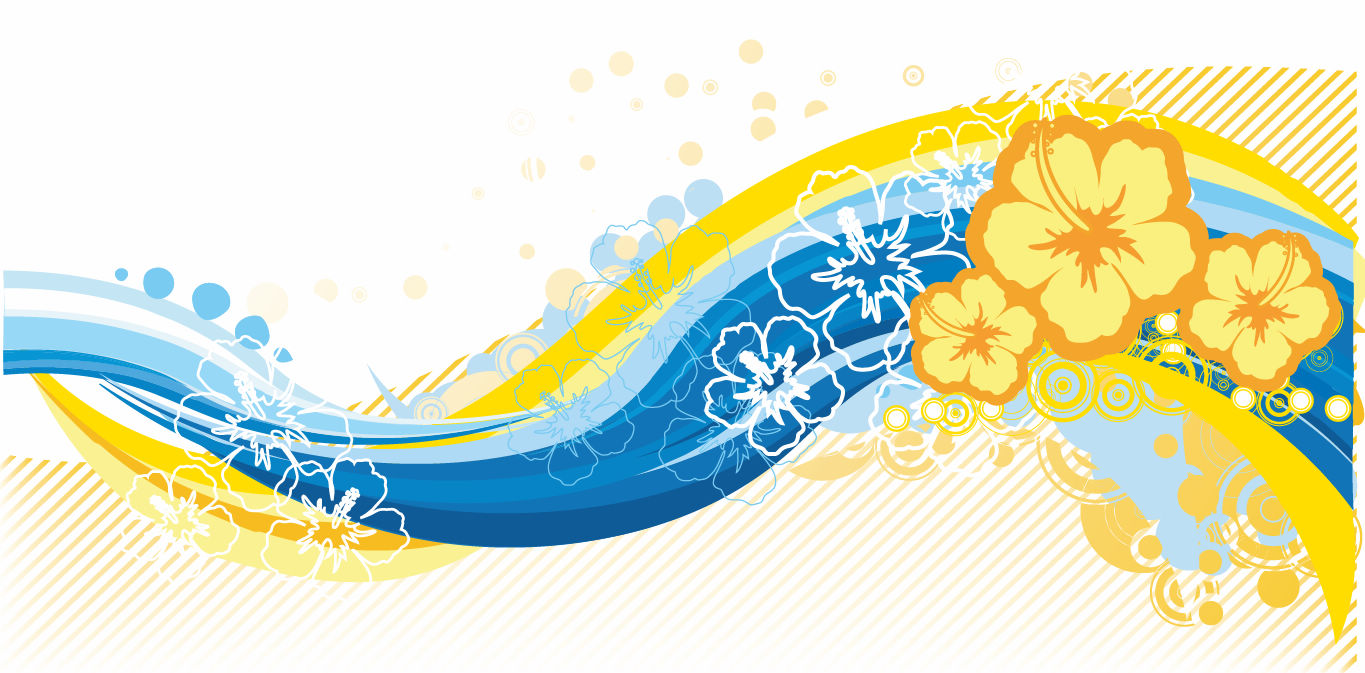 Free Wave Curve Floral Vector Graphic Free Vector / 4Vector