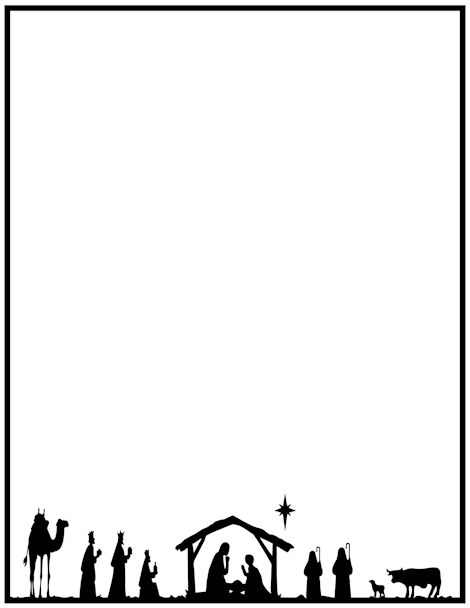 Free Printable Religious Christmas Borders