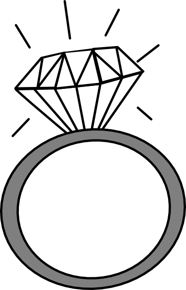 Diamond ring clipart transparent background